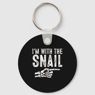 I'm With The Snail Easy Costume Halloween Couples Key Ring