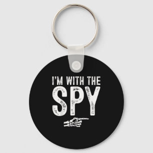 I'm With The Spy Easy Costume Halloween Couples Ma Key Ring
