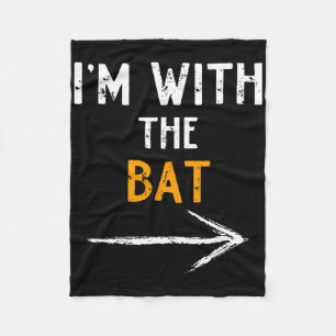 I'm With The T Costume Halloween Couple Matching Fleece Blanket