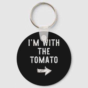 Im With The Tomato Funny Halloween Couple Costume Key Ring