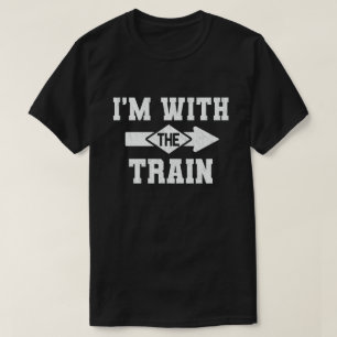 I'm With The Train Matching Halloween Costume T-Shirt