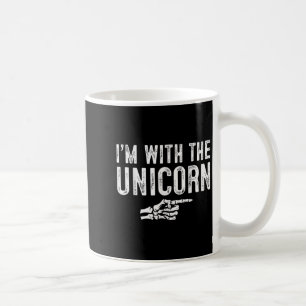 I'm With The Unicorn Easy Costume Halloween Couple Coffee Mug