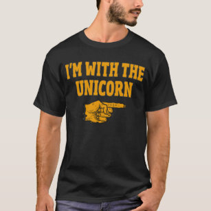 I'm With The Unicorn Matching Halloween Costume T-Shirt
