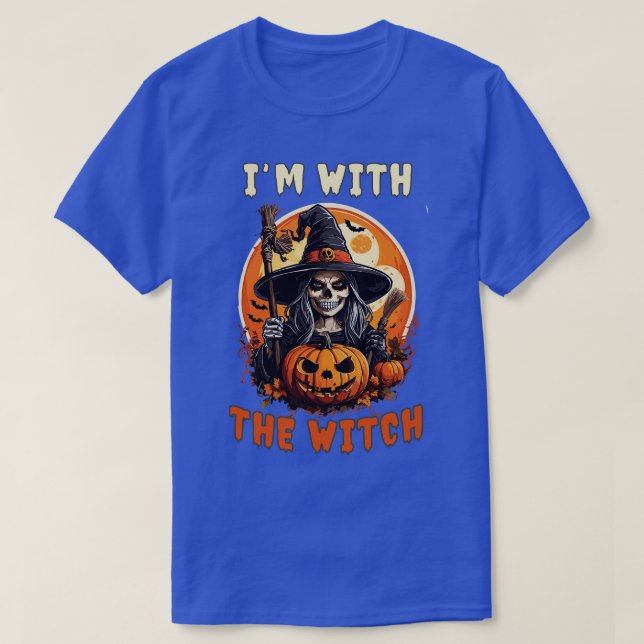 Im with the witch halloween T-Shirt (Design Front)