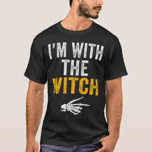 I'm With The Witch His And Hers Halloween Costume  T-Shirt