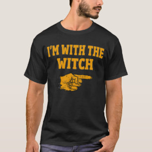 I'm With The Witch Matching Halloween Costume T-Shirt