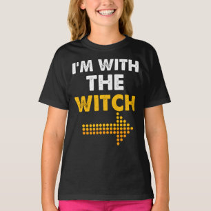I'm With The Witch Shirt Funny Halloween Couple 