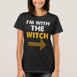 I'm With The Witch Shirt Funny Halloween Couple 