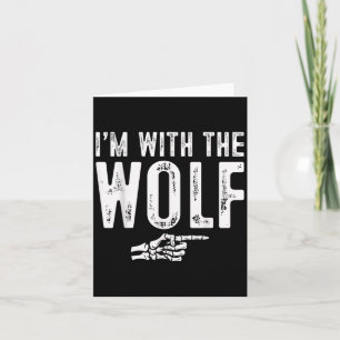 I'm With The Wolf Easy Costume Halloween Couples M Card