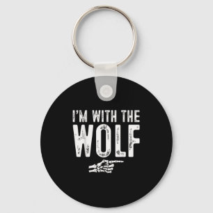 Im With The Wolf Easy Costume Halloween Couples Ma Key Ring