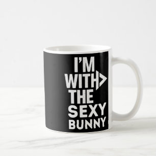 I'm With The Y Bunny Costume Couples Matching Coffee Mug