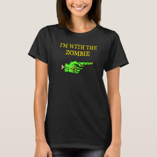 I'm With The Zombie  Lazy Halloween Costume T-Shirt
