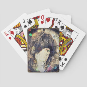 I'm with Wig Floral Bicycle Playing Cards