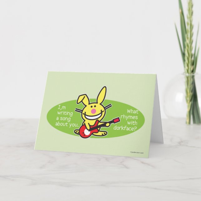 I'm Writing A Song Holiday Card (Front)