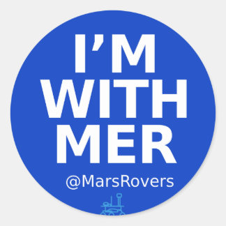 "I'm wth MER" glossy sticker