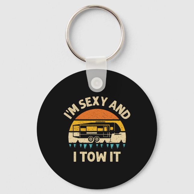 Im Y And I Tow It Camper Rv  Key Ring (Front)