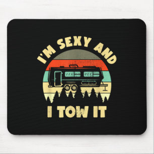 Im Y And I Tow It, Caravan Camping Rv Trailer, Cam Mouse Mat