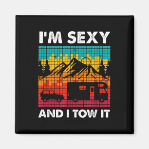 Im Y And I Tow It, Rv Car Towing Camper Magnet