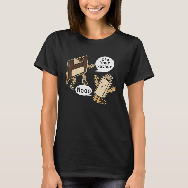 I'm Your Father Noooo Floppy Disc and USB Stick 1 T-Shirt (Front)