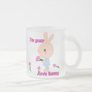 I'm your favourite Bunny Frosted Glass Coffee Mug