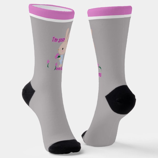I'm your favourite Bunny Socks (Angled)