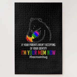 Im Your Mum Now - Lgbt Free Hugs Support Pride Mum Jigsaw Puzzle