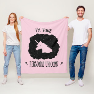 I'm Your Personal Unicorn Fleece Blanket
