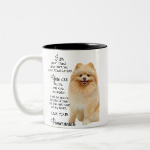 im your pomeranian  sarcastic graphic very  dog lo Two-Tone coffee mug