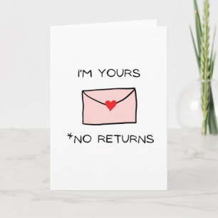 I'm Yours Greeting Card, Commitment, Love Card