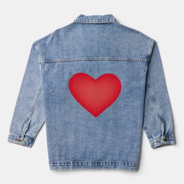 I'm Yours, no refunds Women's Basic Denim Jacket (Back)