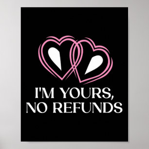 I'm Yours Sarcastic Wedding Funny Bride And Groom  Poster