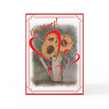 I'M YOURS VALENTINE SUNFLOWERS