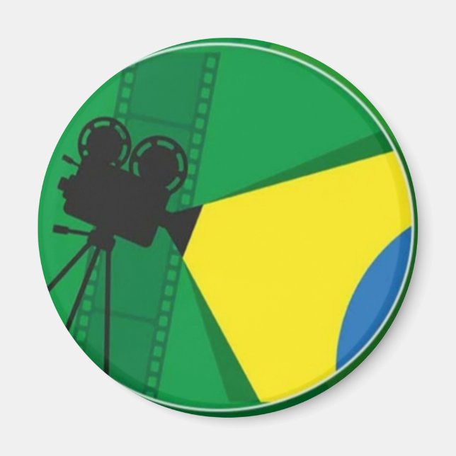 Imã Cinema Brasileiro 🇧 🇷 Magnet (Front)