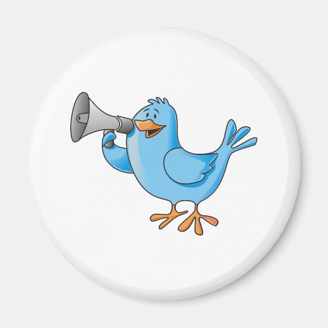 Imã de geladeira Twitter Bird Magnet (Front)