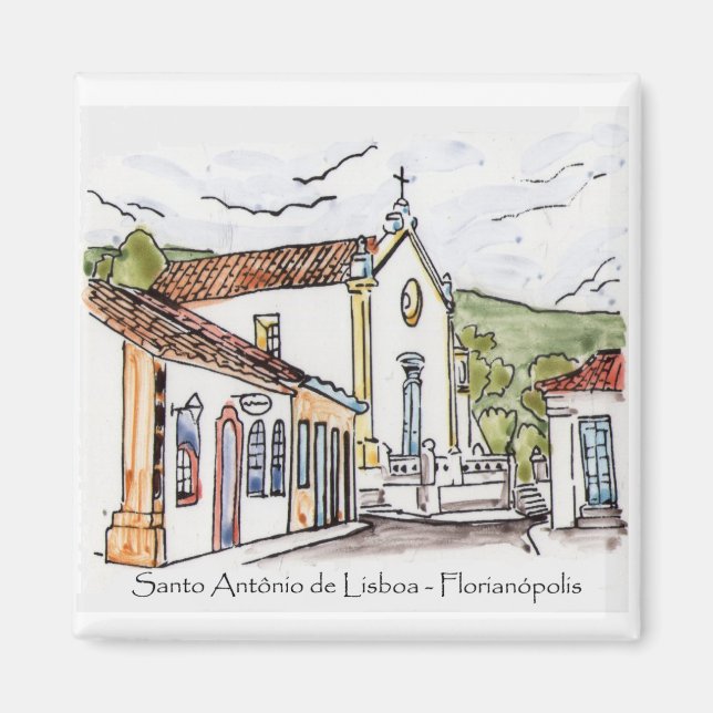 Imã Sto.Antonio de Lisboa Magnet (Front)