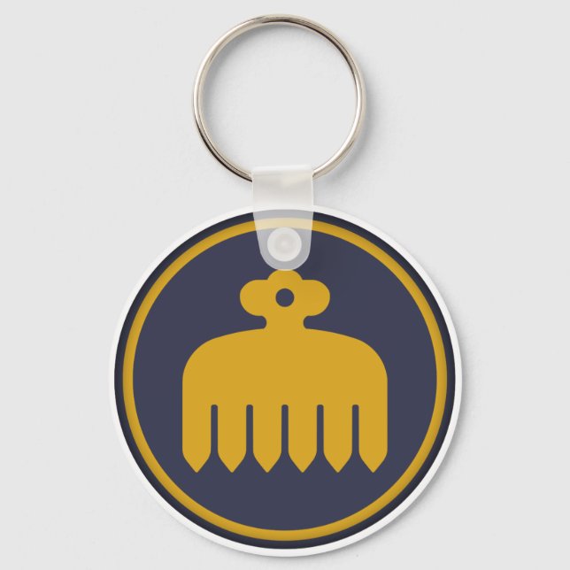 Imagawa Clan Kamon Key Ring (Front)