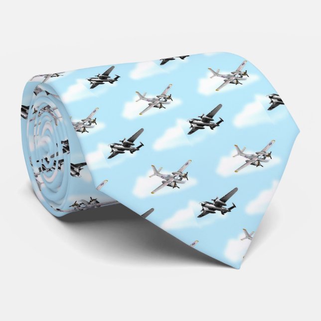Image4v,aeroplanes Tie (Rolled)