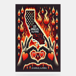 IMAGE ALUSIVE TO SOLIDARITY WITH ANGELES C. ACRYLIC SIGN