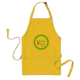 Image and message for vegans. standard apron