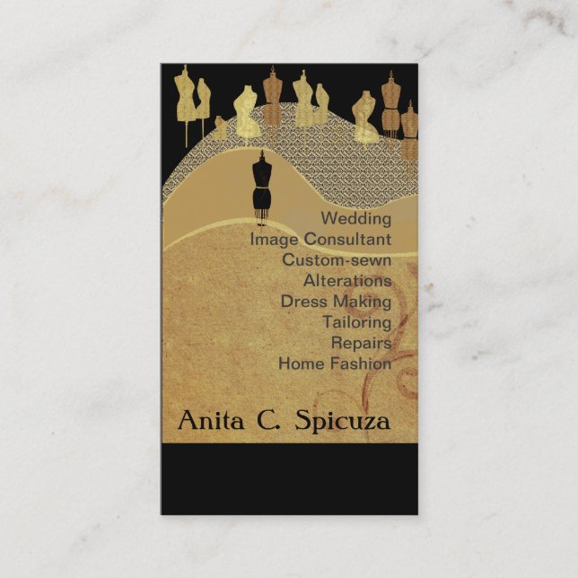 Image Consultant Fashion Stylist Business Card (Front)