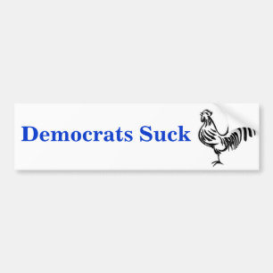 image, Democrats Suck Bumper Sticker