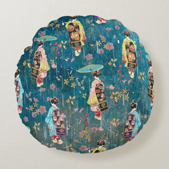 Image Geishas Round Cushion (Front)