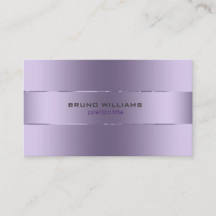 Image of a metallic purple with shiny stripes business card