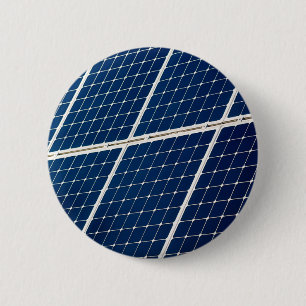 Image of a solar power panel funny 6 cm round badge