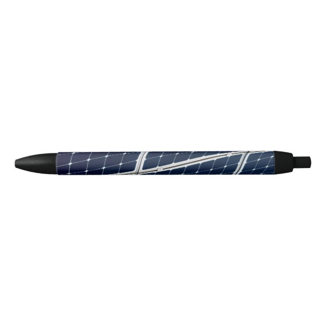 Image of a solar power panel funny black ink pen (Front)
