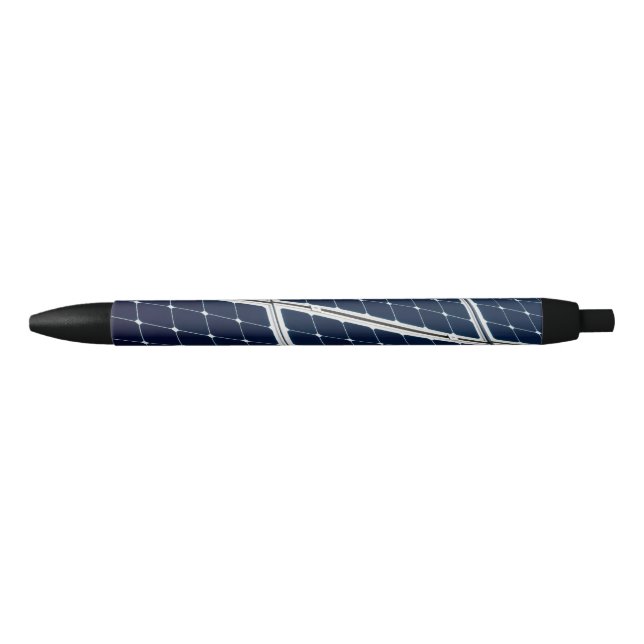 Image of a solar power panel funny black ink pen (Front)