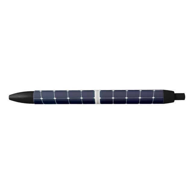 Image of a solar power panel funny black ink pen (Front)