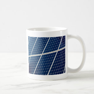 Image of a solar power panel funny coffee mug