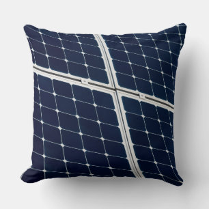 Image of a solar power panel funny cushion