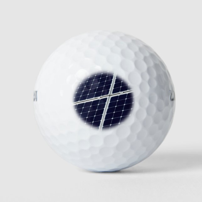 Image of a solar power panel funny golf balls (Front)